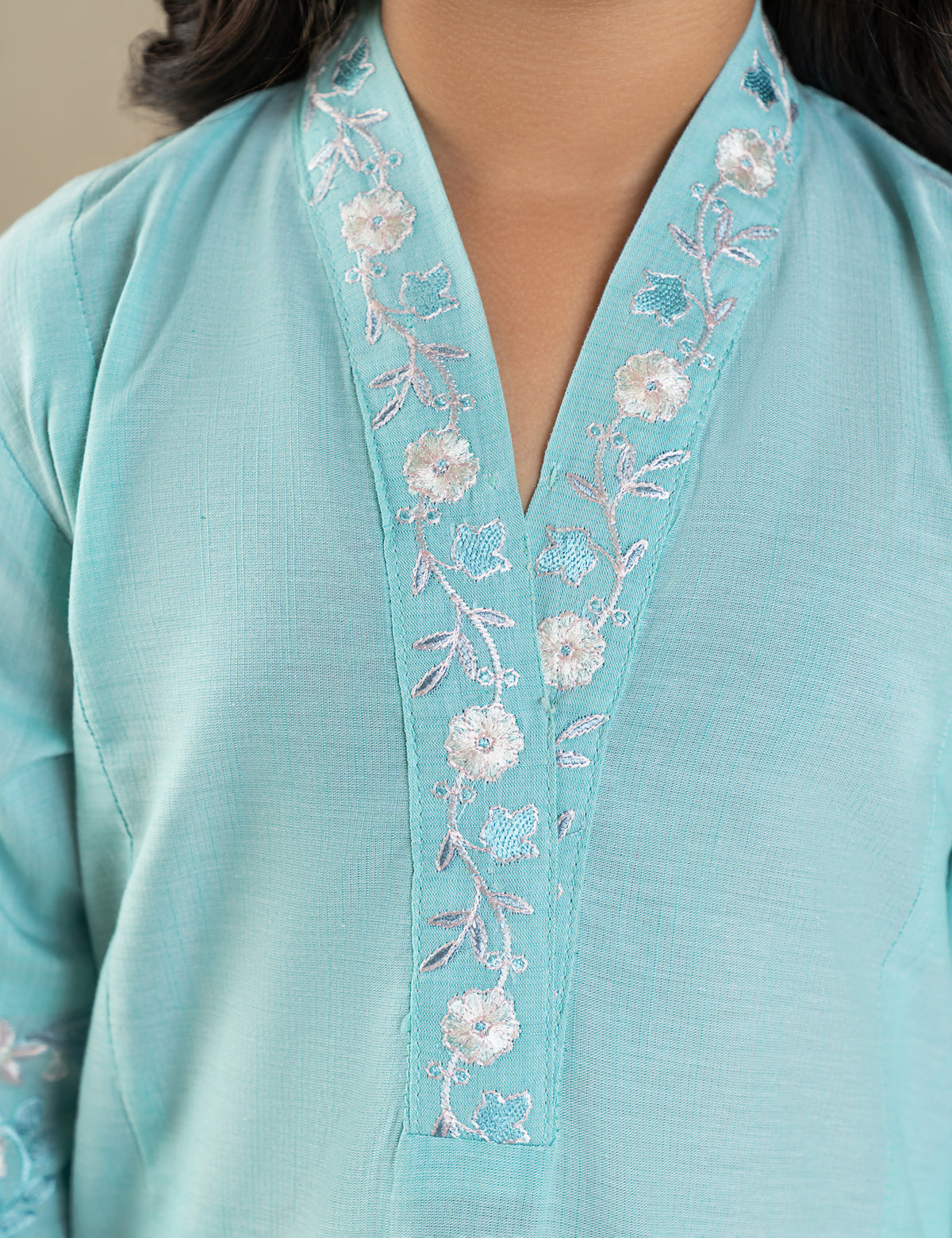 2 PIECE TILLA EMBROIDERED SUIT