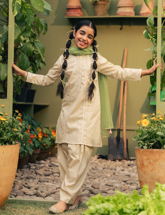 2 PIECE TILLA EMBROIDERED SUIT