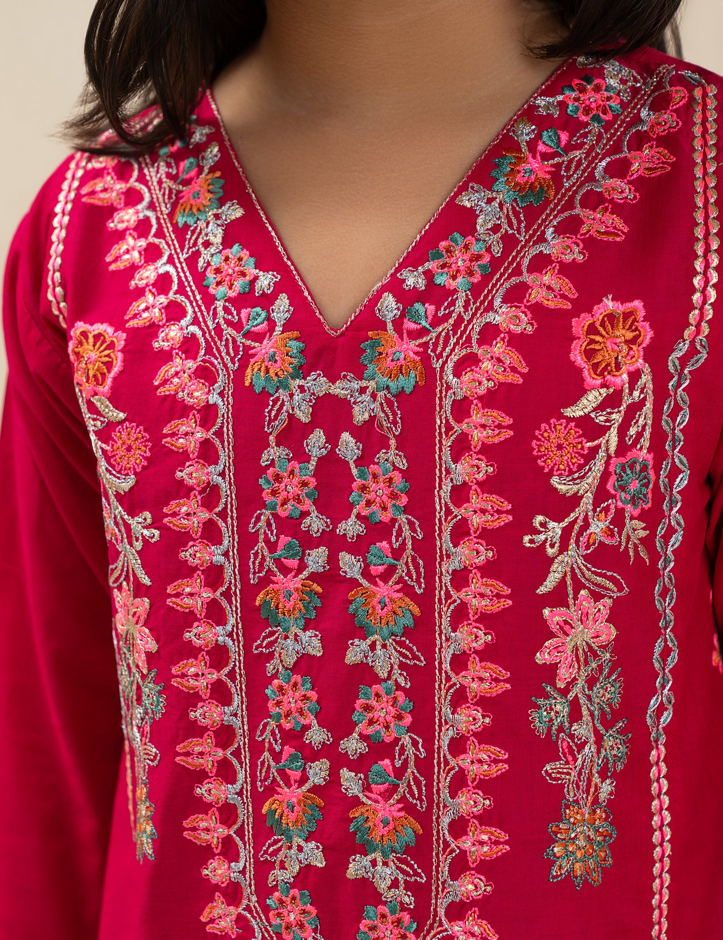 2 PIECE ETHNIC EMBROIDERED SUIT