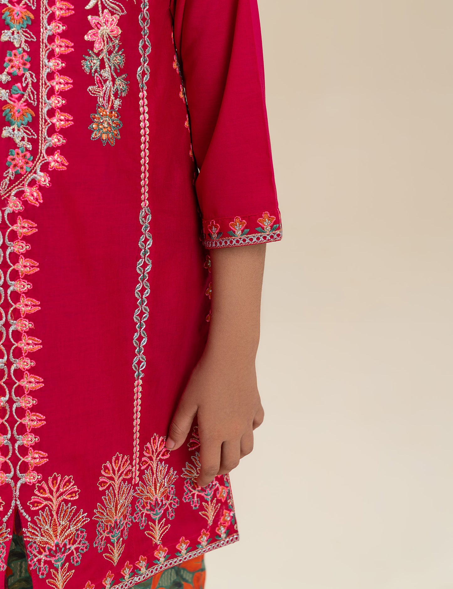 2 PIECE ETHNIC EMBROIDERED SUIT