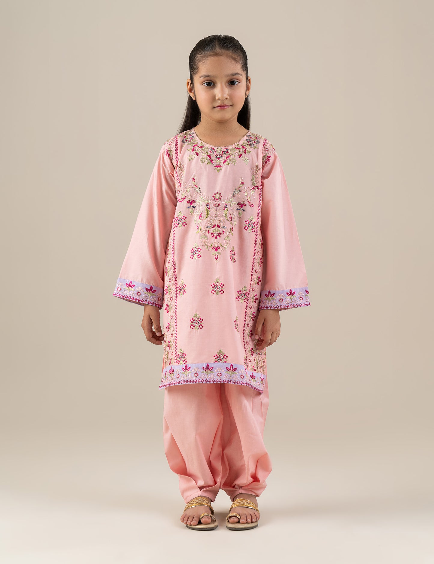 2 PIECE SEQUIN EMBROIDERED SUIT