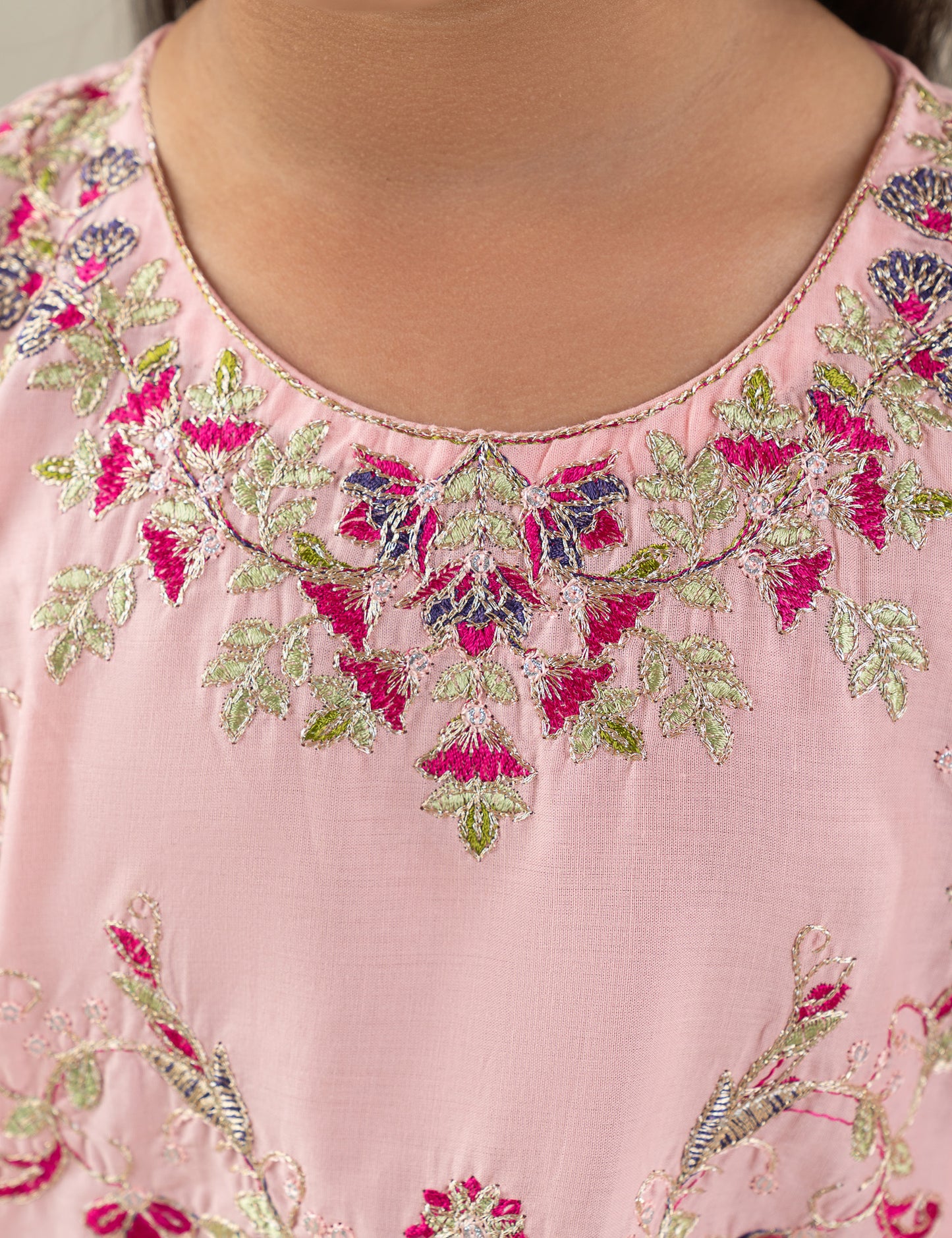 2 PIECE SEQUIN EMBROIDERED SUIT