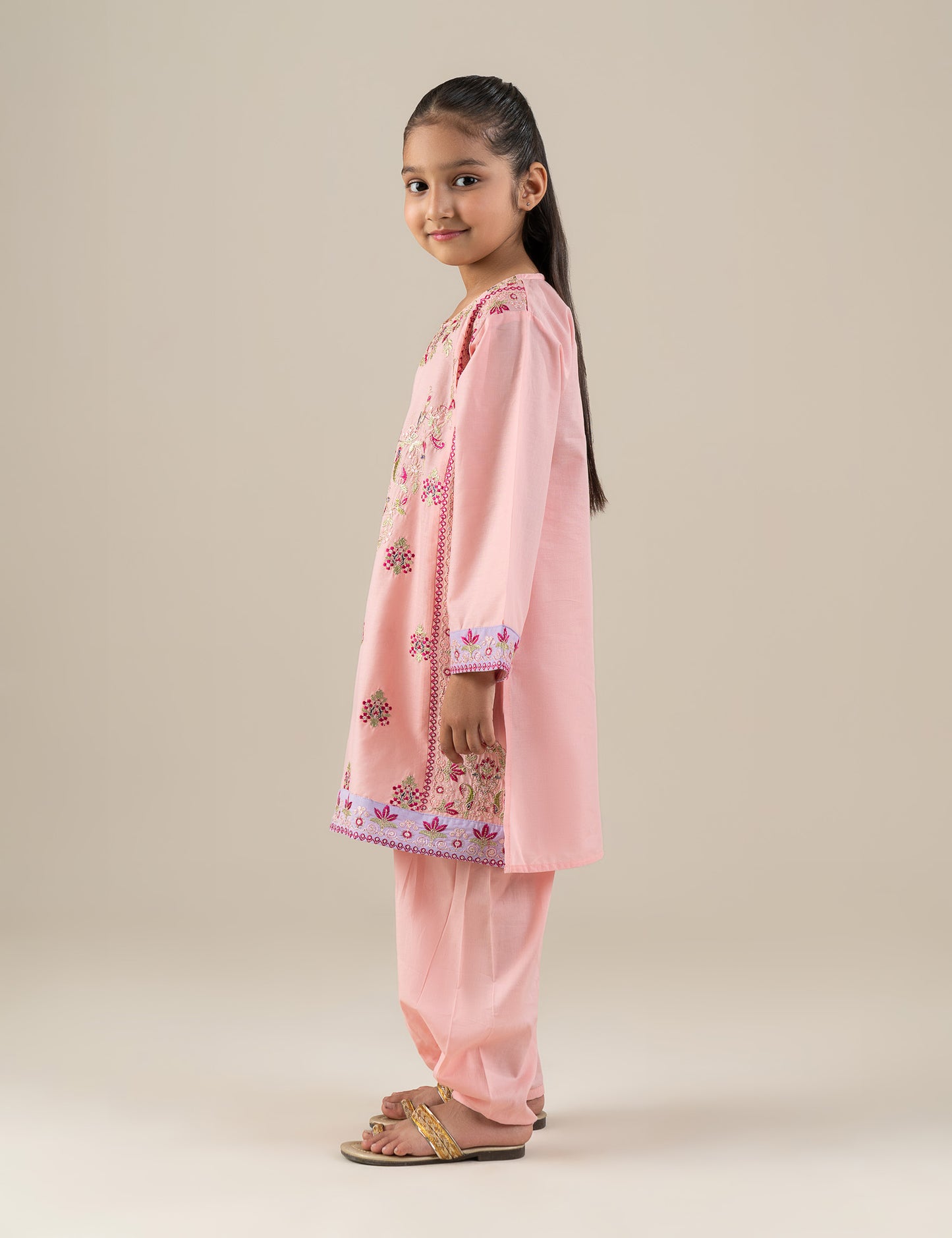 2 PIECE SEQUIN EMBROIDERED SUIT