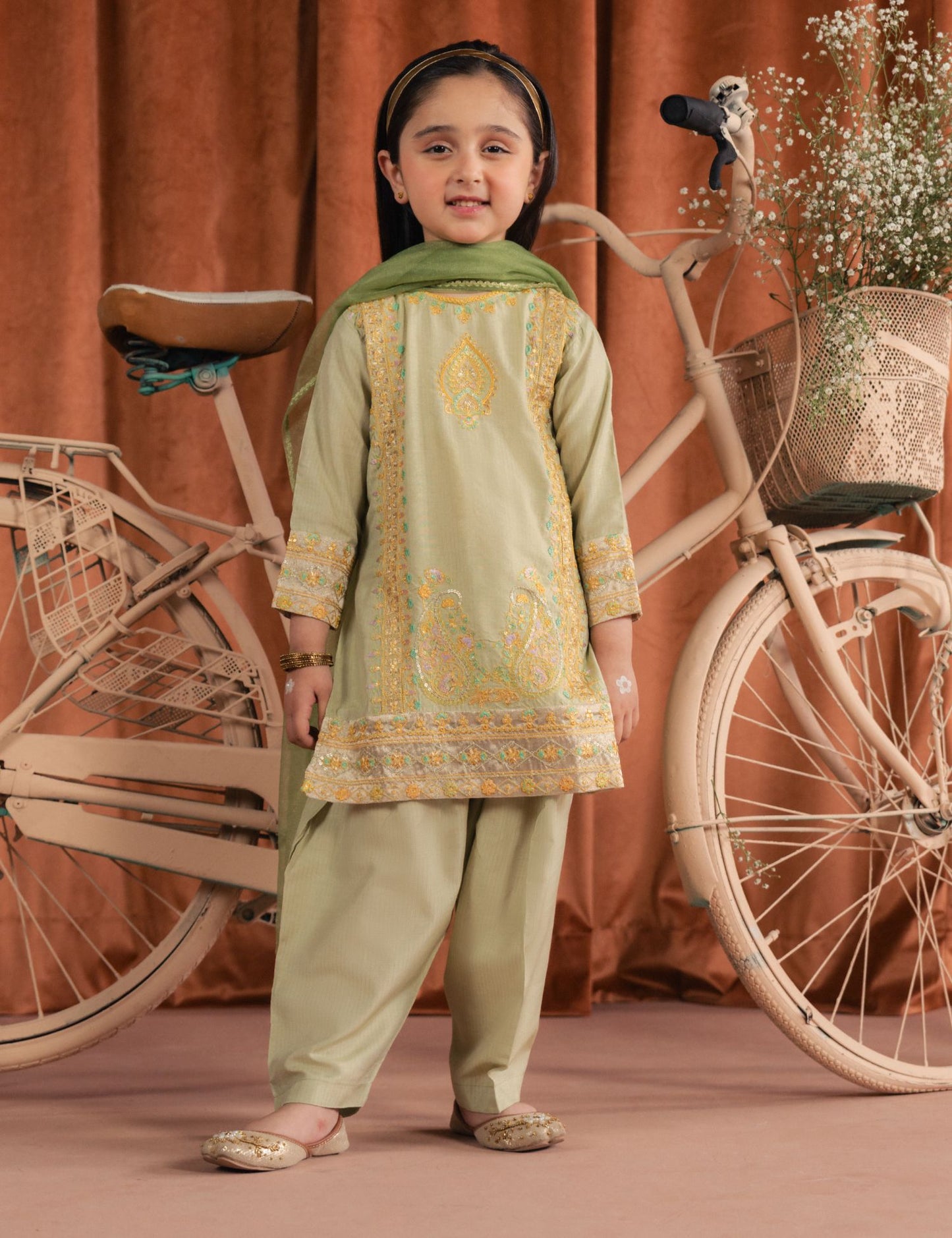 2 PIECE ETHNIC EMBROIDERED SUIT