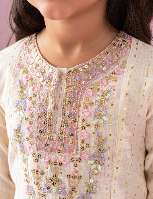 2 PIECE TILLA EMBROIDERED SUIT