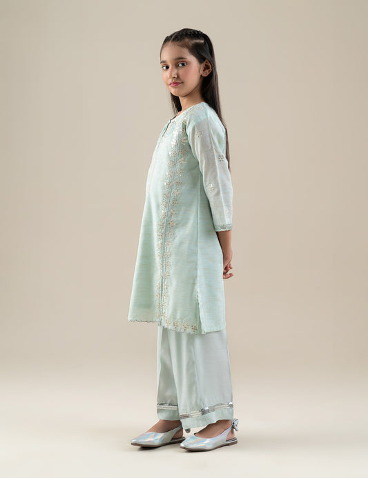 2 PIECE SEQUIN EMBROIDERED SUIT