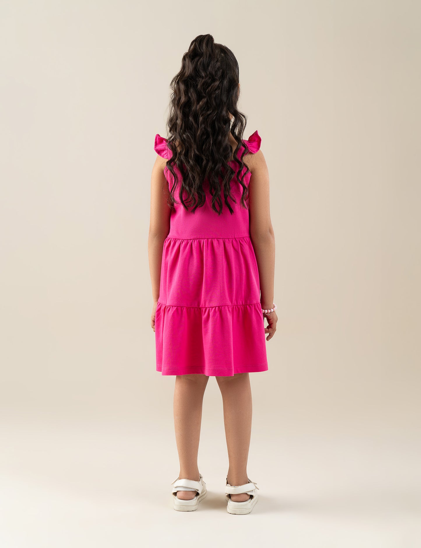 FLORAL EMBROIDERED TIERED DRESS