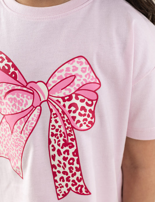 2 PIECE BOW GRAPHIC SUIT