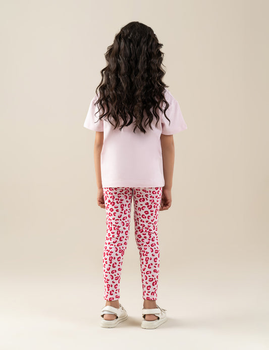 2 PIECE BOW GRAPHIC SUIT