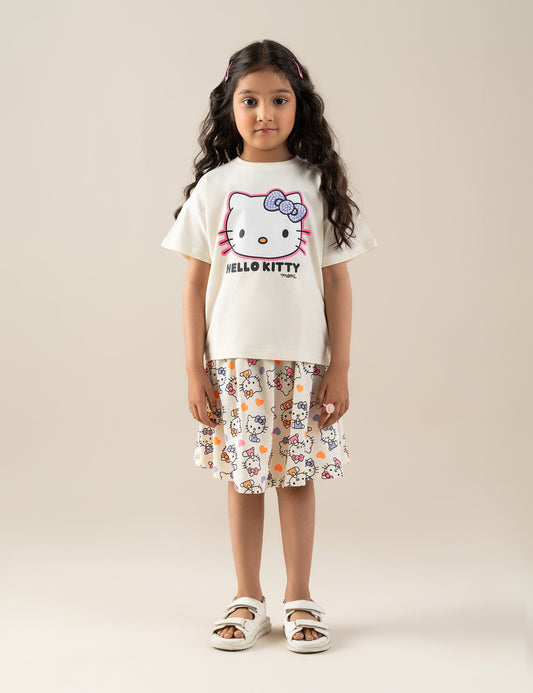 2 PIECE HELLO KITTY GRAPHIC SUIT