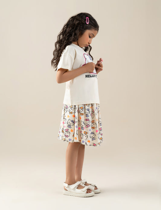 2 PIECE HELLO KITTY GRAPHIC SUIT