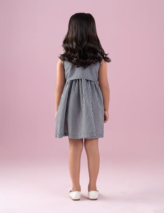 GINGHAM FLORAL DRESS