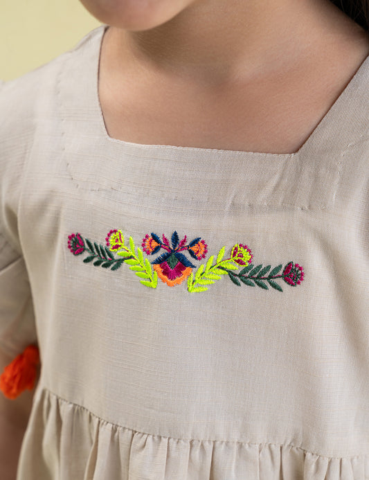 EMBROIDERED DRESS