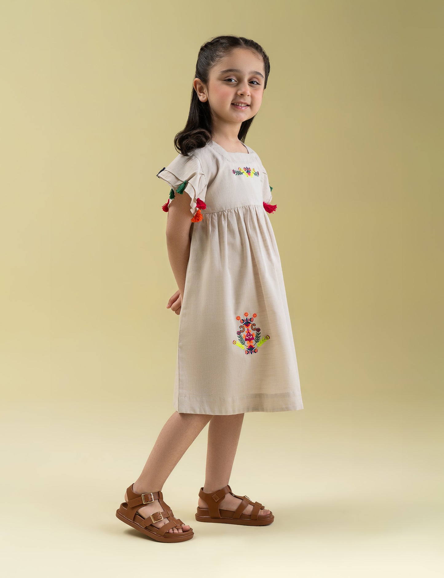 EMBROIDERED DRESS