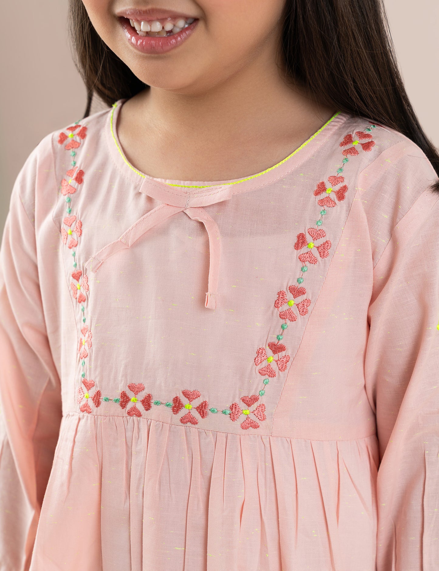 FLORAL EMBROIDERED DRESS