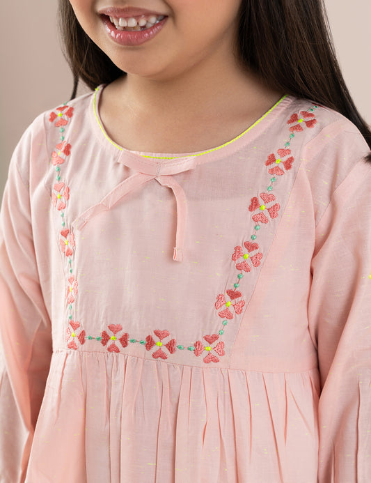 FLORAL EMBROIDERED DRESS