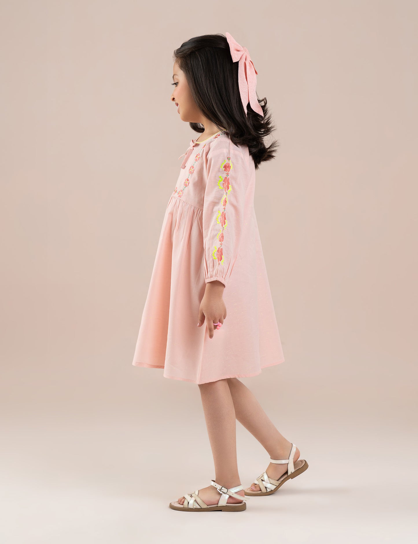 FLORAL EMBROIDERED DRESS