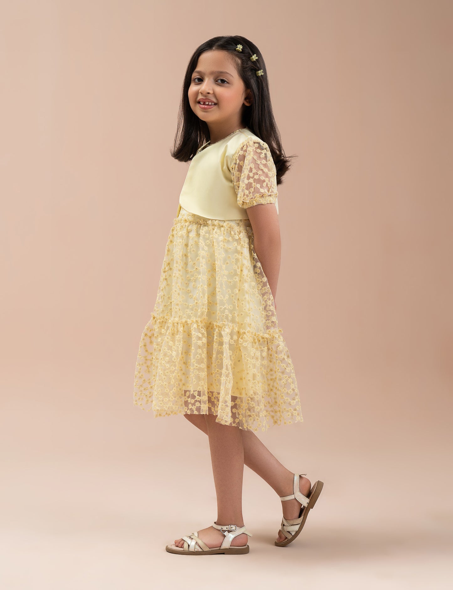 SEQUIN NET DRESS WITH SHRUG