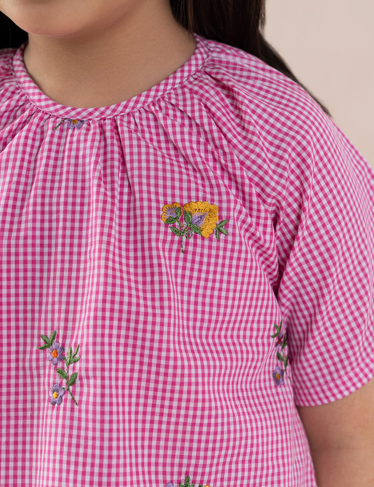 2 PIECE FLORAL EMBROIDERED SUIT