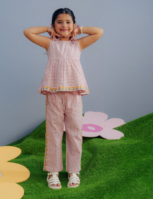 2 PIECE STRIPED SUIT