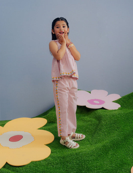 2 PIECE STRIPED SUIT