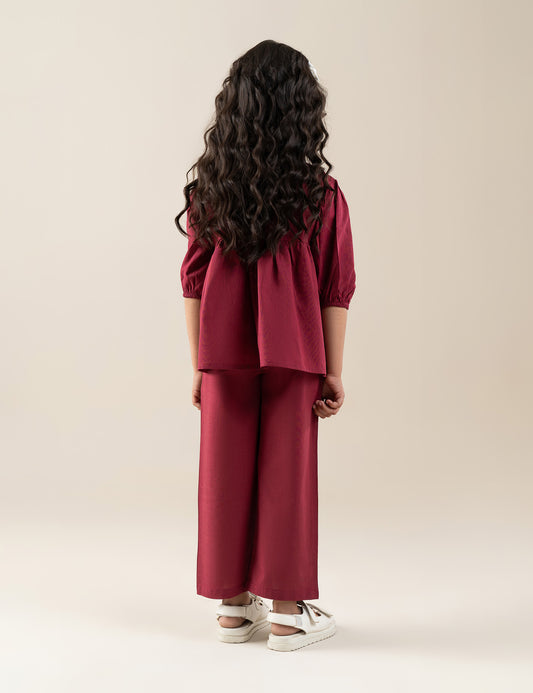 2 PIECE FLORAL EMBROIDERED SUIT