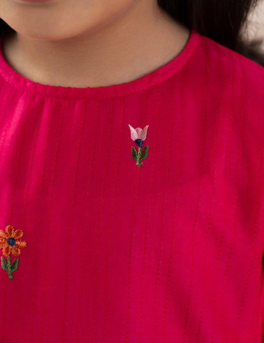 2 PIECE FLORAL EMBROIDERED SUIT