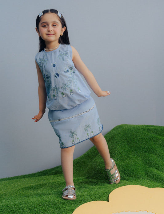 2 PIECE EMBROIDERED SUIT