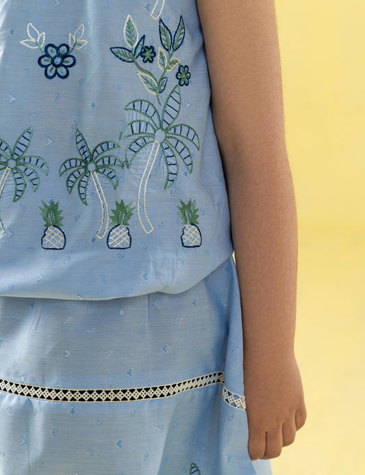 2 PIECE EMBROIDERED SUIT