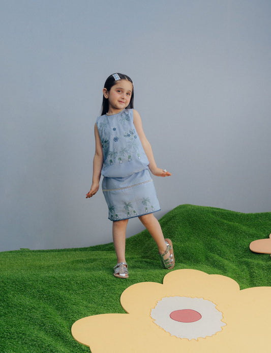 2 PIECE EMBROIDERED SUIT