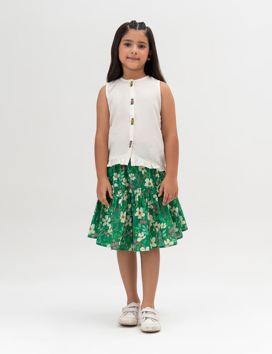 2 PIECE FLORAL PRINTED SUIT