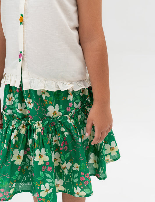 2 PIECE FLORAL PRINTED SUIT
