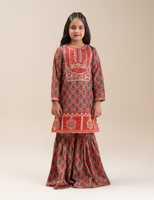 2 PIECE ETHNIC EMBROIDERED SUIT