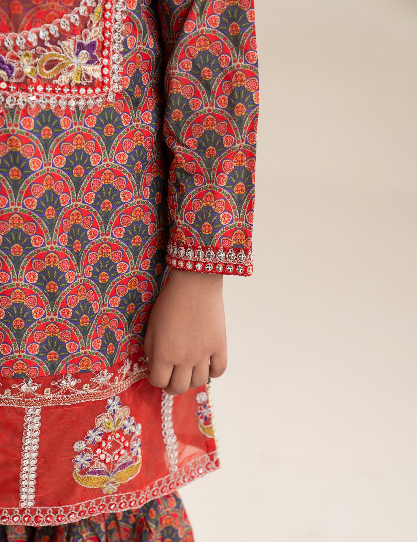 2 PIECE ETHNIC EMBROIDERED SUIT