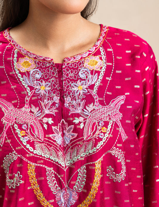 2 PIECE ETHNIC EMBROIDERED SUIT