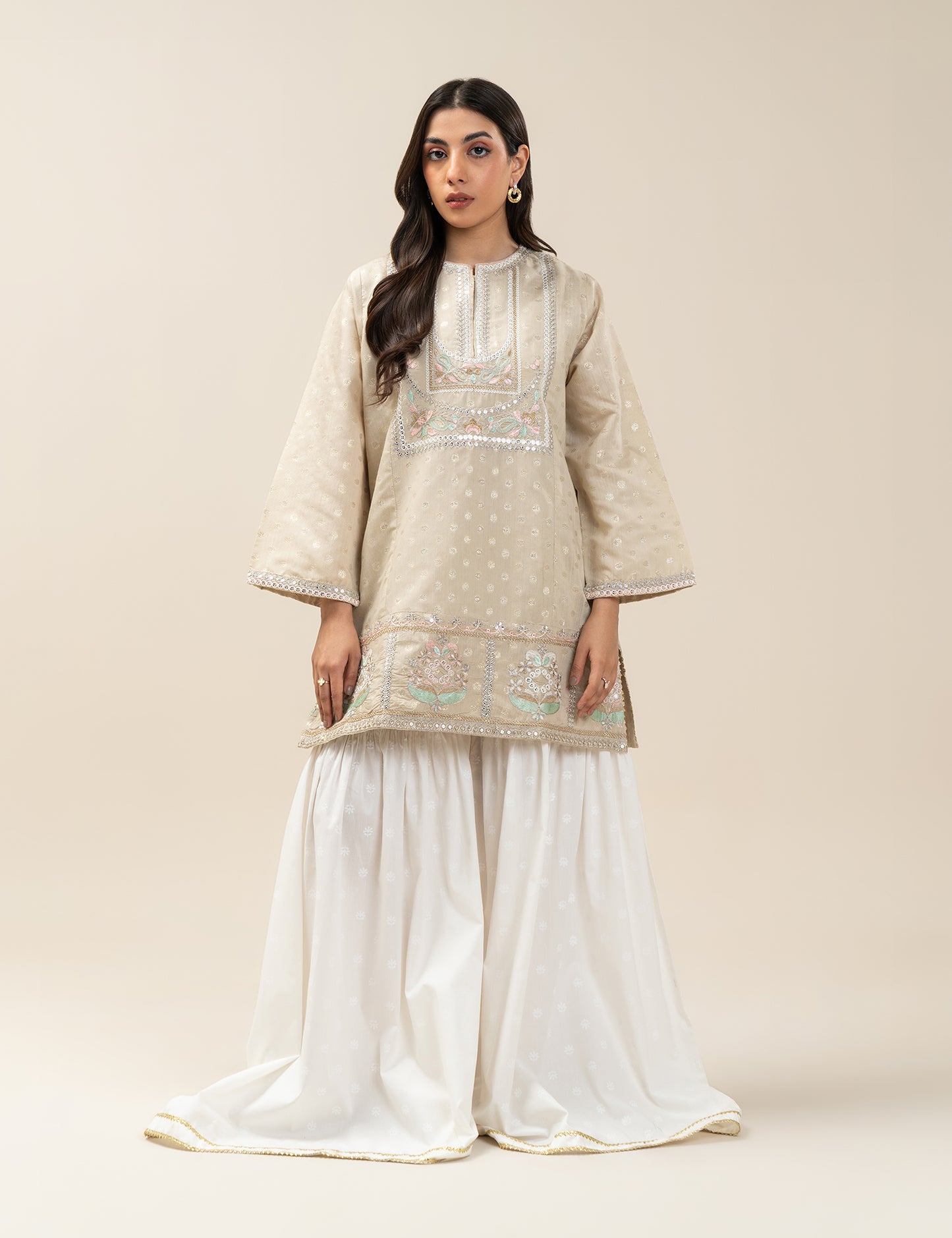 2 PIECE ETHNIC EMBROIDERED SUIT