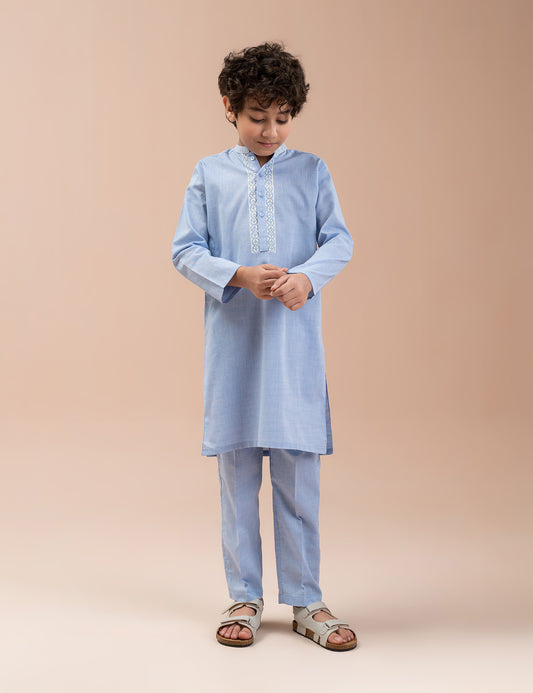 2 PIECE CLASSIC BLOCK PRINTED SUIT