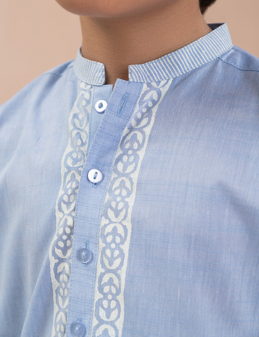 2 PIECE CLASSIC BLOCK PRINTED SUIT