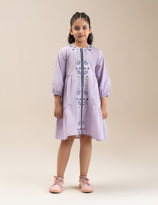 FLORAL EMBROIDERED DRESS