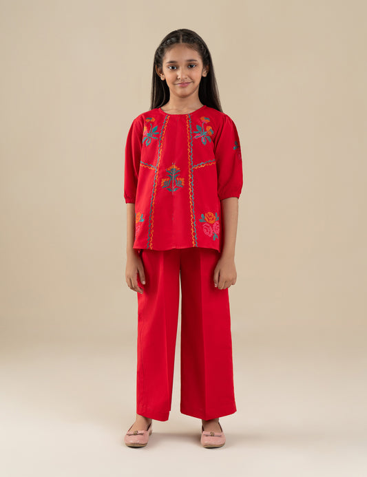 2 PIECE EMBROIDERED SUIT