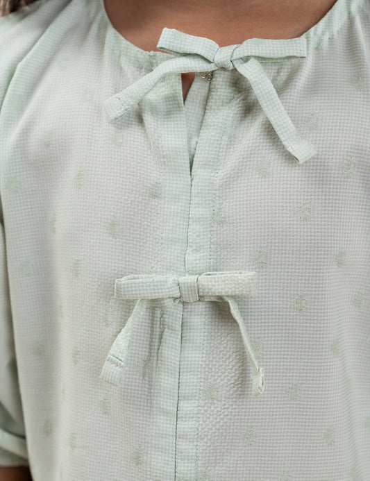 2 PIECE BUTTERFLY EMBROIDERED SUIT