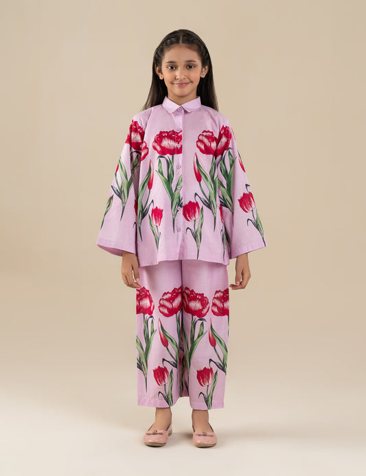 2 PIECE FLORAL PRINTED SUIT