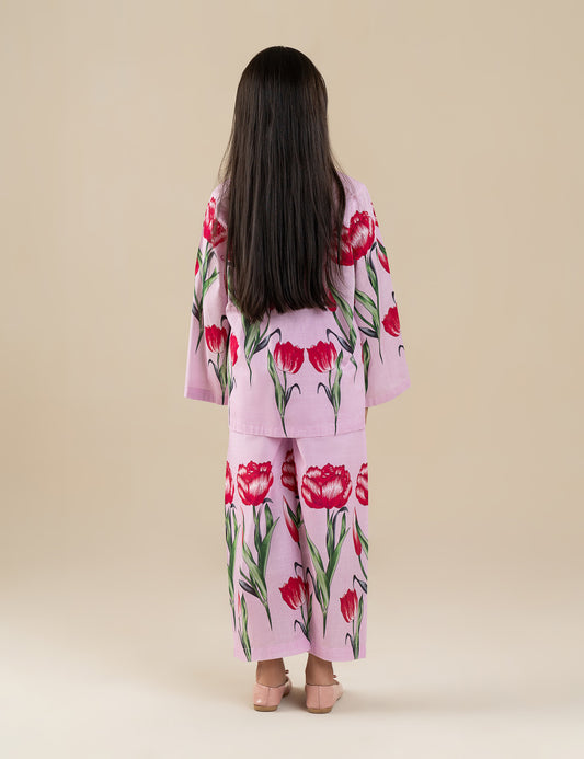 2 PIECE FLORAL PRINTED SUIT