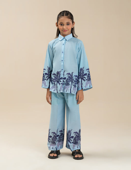 2 PIECE TROPICAL PRINTED SUIT