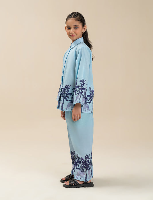 2 PIECE TROPICAL PRINTED SUIT
