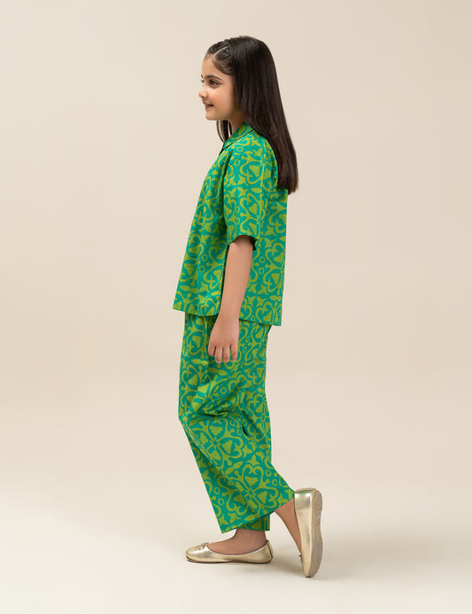 2 PIECE GEOMETRIC PRINTED SUIT