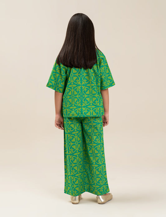2 PIECE GEOMETRIC PRINTED SUIT