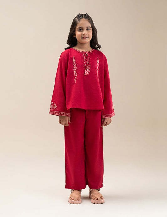 2 PIECE EMBROIDERED SUIT