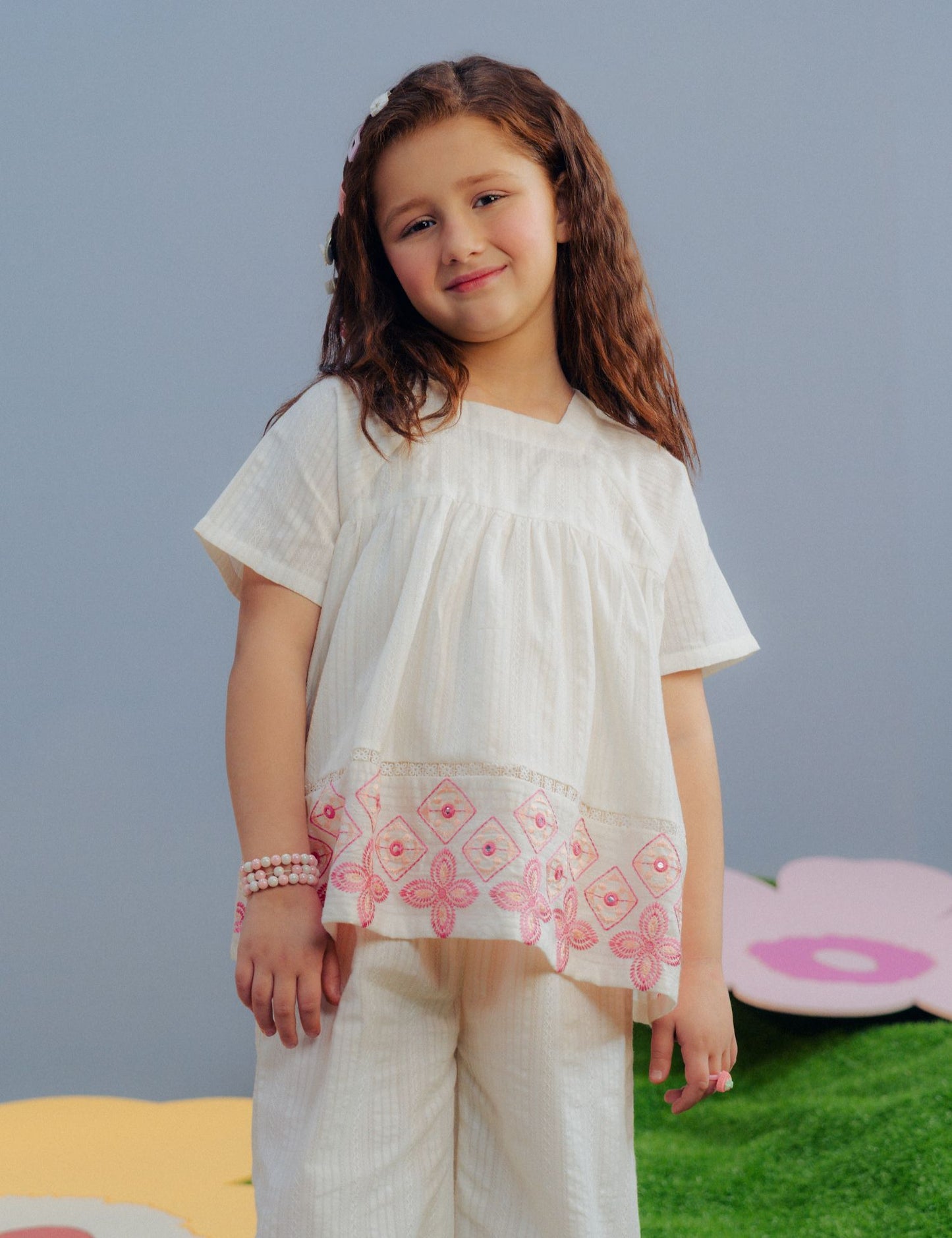 2 PIECE EMBROIDERED SUIT