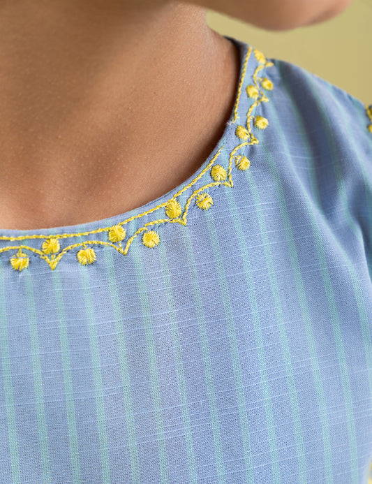 2 PIECE FUN EMBROIDERED SUIT